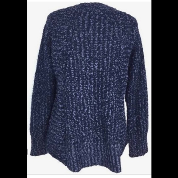 Anthropologie Moth Blue Zipper Sweater sz M - Picture 6 of 12